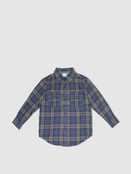 Zachary Button Down Boy - Olive