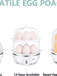 Egg Cooker 14 Egg Capacity Hard Boiled Egg Cooker Rapid Electric Egg Boiler Maker