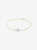 Abby Single Pearl Bracelet - White Gold