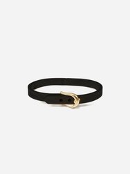 Belt Bangle Bracelet - Black/Gold