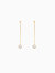 Dangled Pearl Earrings - Gold