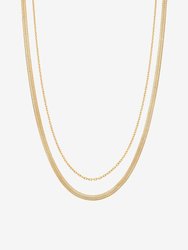 Edna Layering Set Necklace - Gold