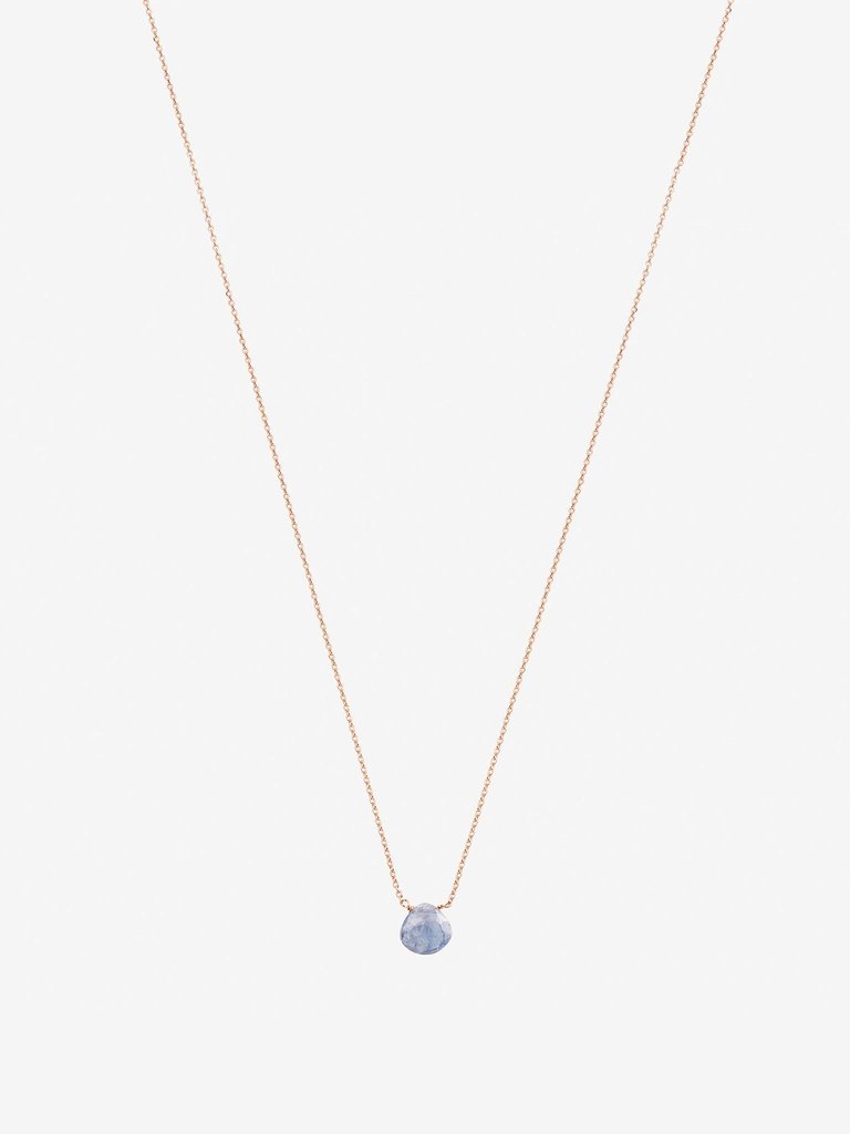Gemstone Necklace - Pink Rhodolite