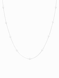 Infinite Pearl Necklace - Silver