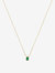 Ivy Emerald Necklace - Gold