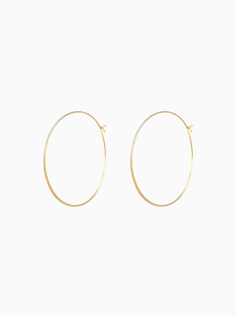 Merci Hoop Earrings - Bronze