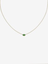 Priscilla Emerald Necklace - Gold
