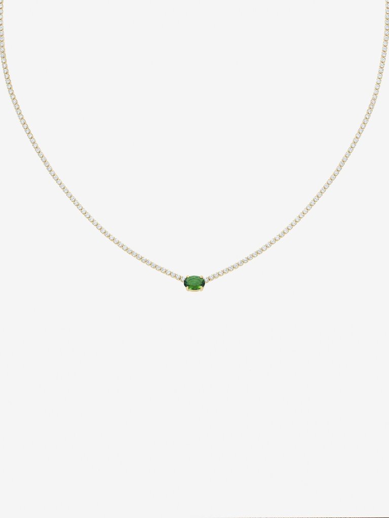 Priscilla Emerald Necklace - Gold