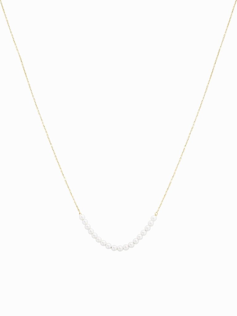 Rosalie Pearl Necklace - Gold