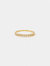 Thin Crystal Band Ring - Mix 2 - White Gold