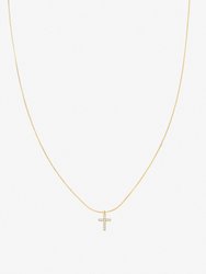 Weiss Cross Necklace - Gold