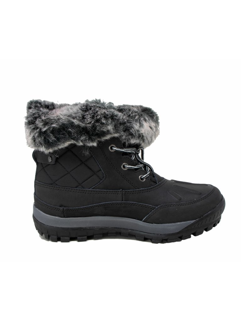 Bearpaw Women's Becka High-Top Snow Boot - Black / Grey - 10 M
