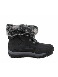 Bearpaw Women's Becka High-Top Snow Boot - Black / Grey - 9 M