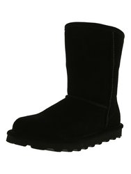 Bearpaw Women's Elle Short Ii Mid-Calf Suede Boot - Black II - 10 M - Black II