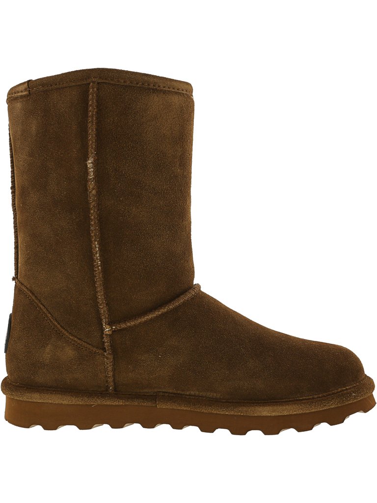 Bearpaw Women's Elle Short Ii Mid-Calf Suede Boot - Hickory II - 10 M