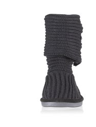 Bearpaw Women's Knit Tall Mid Calf Wool Snow Boot