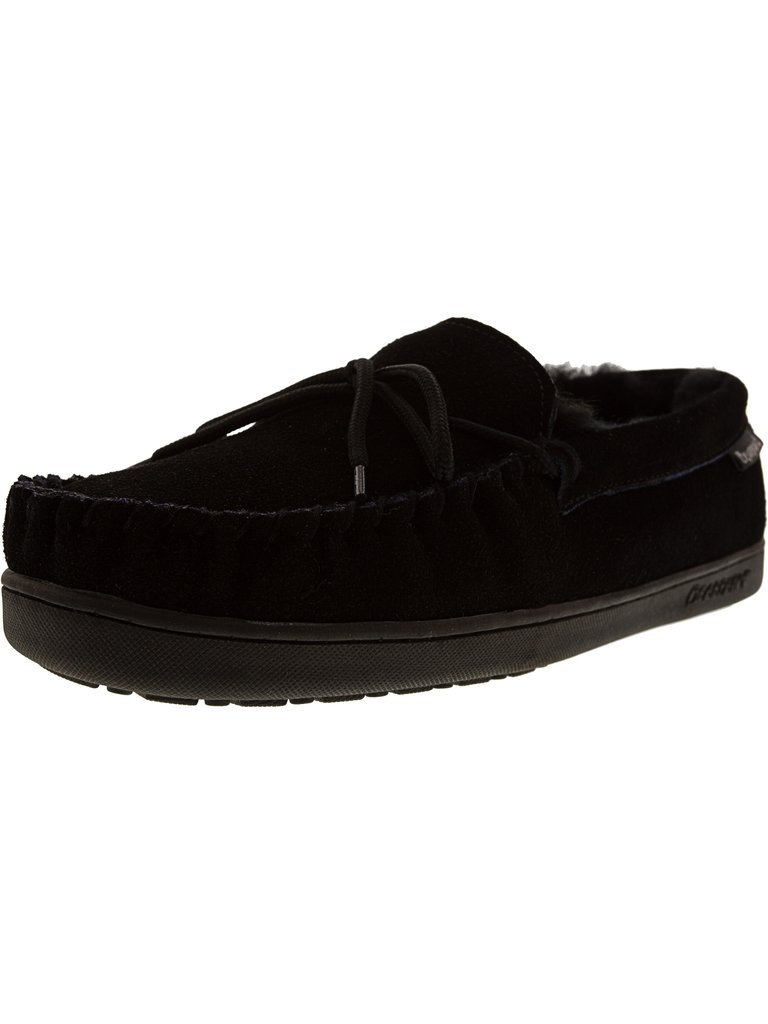 Men's Moc II Ankle-High Suede Flat Shoe - Black