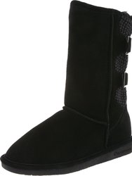 Women's Boshie Ankle-High Suede Boot - Black