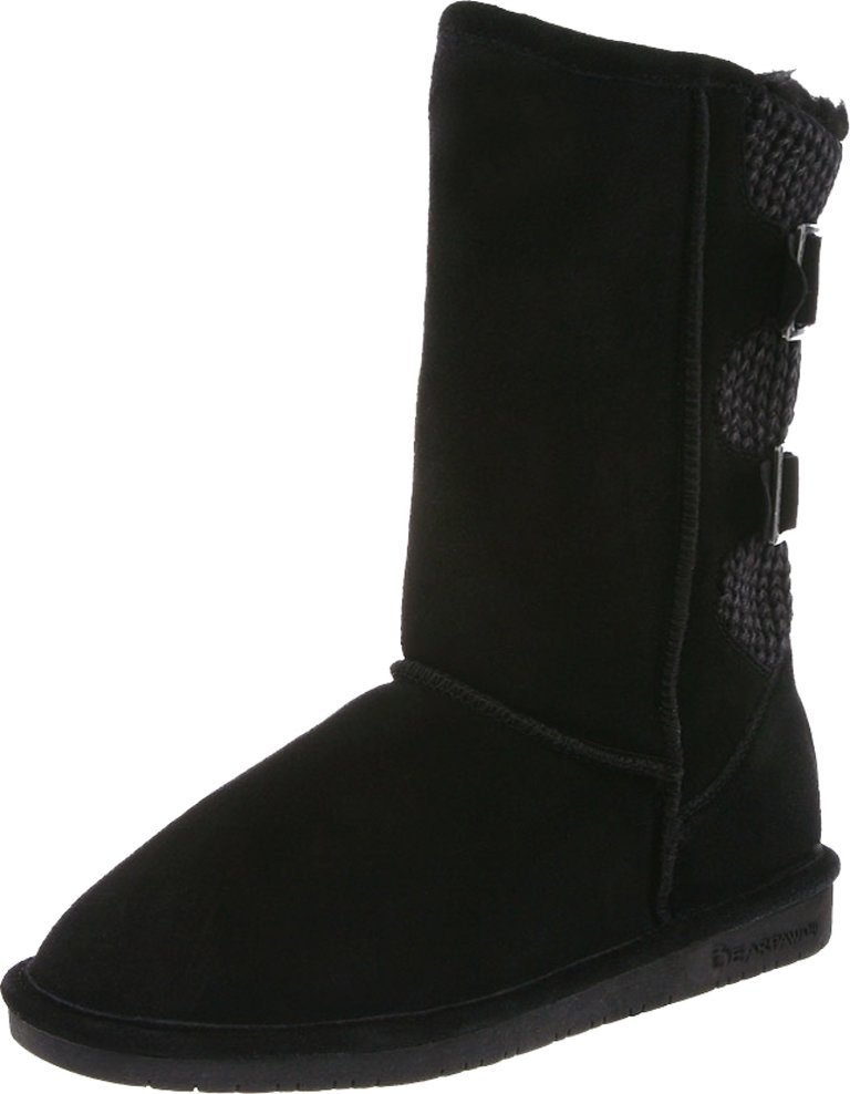 Women's Boshie Ankle-High Suede Boot - Black