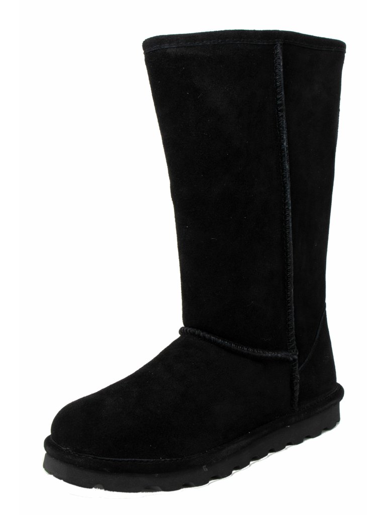 Women's Elle Tall Mid-Calf Suede Boot - Black II