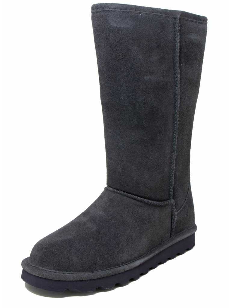 Women's Elle Tall Mid-Calf Suede Boot - Charcoal