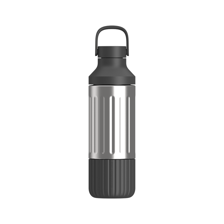 Stainless Steel Hydration Bottle - Black /Steel