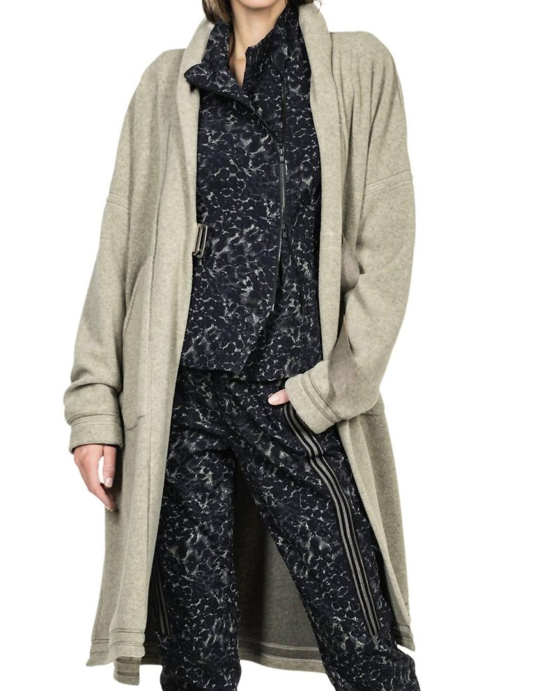 Chasuble Cozy Cardigan In Stone - Stone