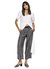 Cullotte Stripe Pant In Grey