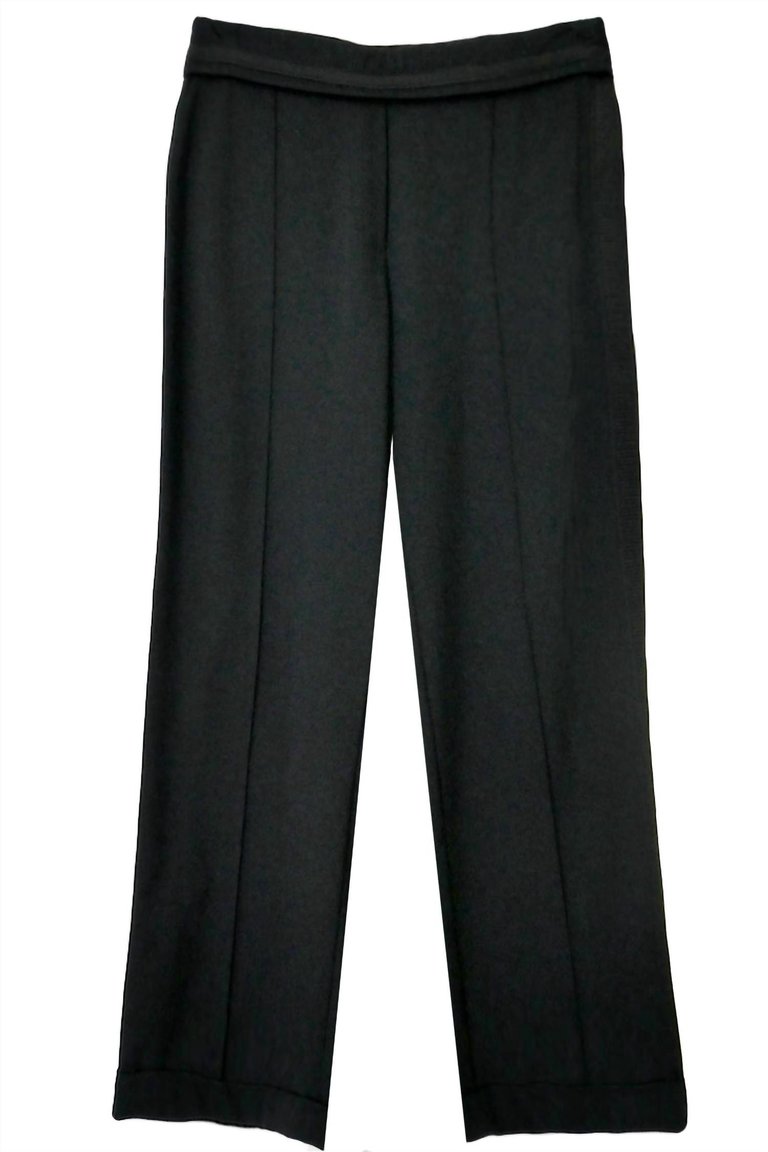 Ponte Cropped Pant In Black