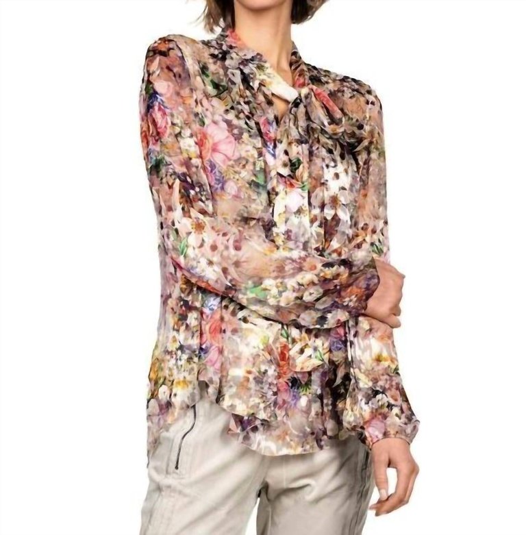 Shadow Rose Blouse In Floral - Floral