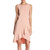 Crepe Ruffle Hem Dress