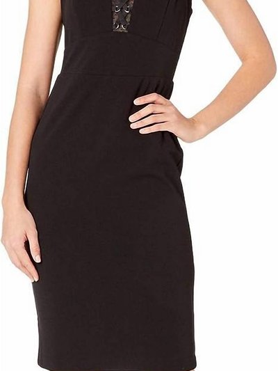 BeBe Illusions Cut Out Lace Up Sheath Dress product