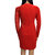 Lace Long Sleeves Knee Length Detailed Sheath Dress