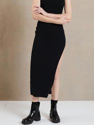 Anouk Knit Midi Dress - Black