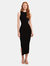 Danika Cutout Midi Dress - Black