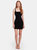 Karina Square Neck Mini Dress - Black