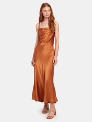 Lana Cowl Neck Midi Dress