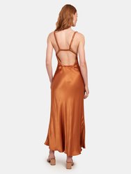 Lana Cowl Neck Midi Dress