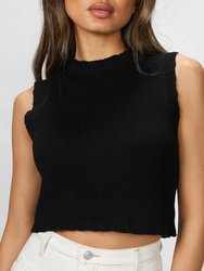 Mon Amie Knit Top - Black