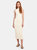 White Water Rib Midi Dress - Ivory