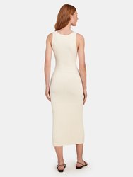 White Water Rib Midi Dress