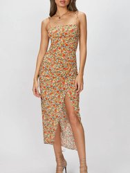 Wild Poppies Midi Dress - Print