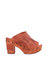 Deva Clog Flatform Heel - Cognac Dip Dye