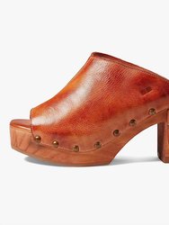 Deva Clog Heel - Cognac Dip Dye - Cognac Dip Dye