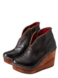 Marina Ankle Boot - Black/Teak Rustic