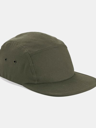 Beechfield 5 Panel Canvas Cap - Olive Green product
