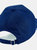 Adults Unisex Authentic 5 Panel Piped Peak Cap - French Navy/Bright Royal/White