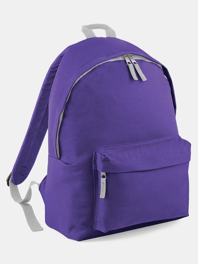 Beechfield Beechfield Childrens Junior Big Boys Fashion Backpack Bags/Rucksack/School (Pack (Purple/ Light Grey) (One Size) (One Size) product
