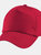 Beechfield Plain Unisex Junior Original 5 Panel Baseball Cap (Classic Red)