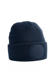Beechfield Unisex Circular Patch Cuffed Beanie (French Navy) - French Navy